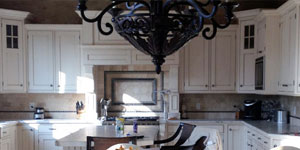 photo of white cabinets