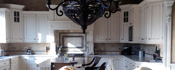 photo of white cabinets