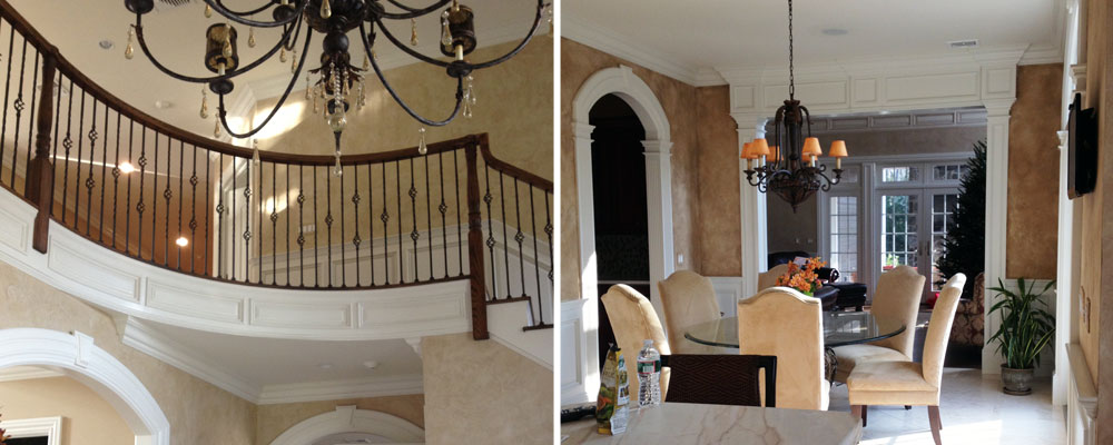 2 photos of interiors